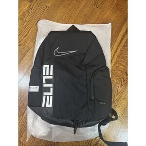 Nike Elite Backpack Black/White 32L Basketball Gym School Bag NWT